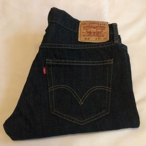 Levi’s 514 Slim Straight Jeans 32 x 32 Dark Wash